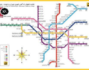 نقشه مترو تهران